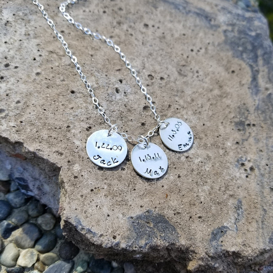 Solid Fine Silver Mount Mt Rainier Mountain Bike Pendant, Cycling, Biking, hand carved, Metal Clay, Customizable Necklace, Recycled Silver